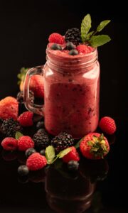 Grøn smoothie med avocado, spinat og græskarkerneolie